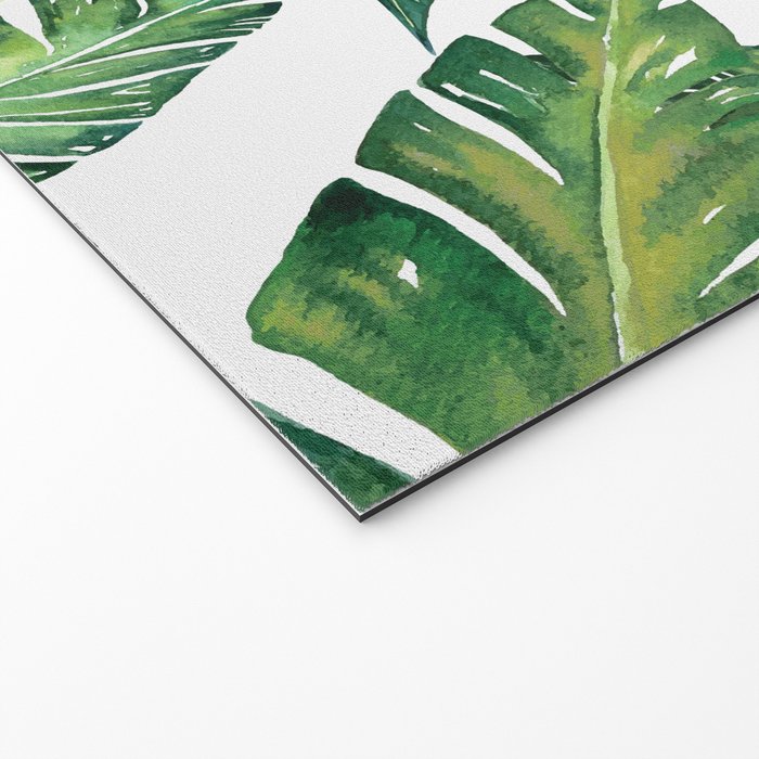 Jungle Leaves, Banana, Monstera #society6 Welcome Mat Gallery Image 2