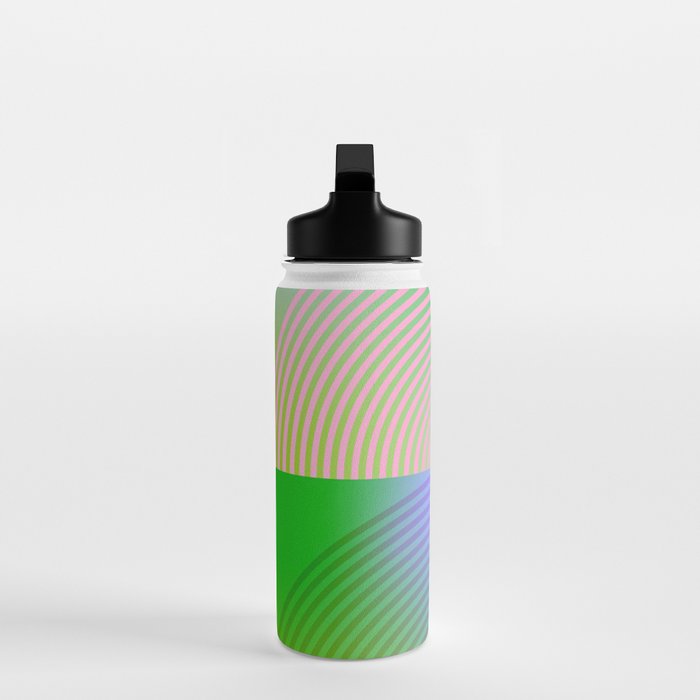 summer pastel gradient shapes Water Bottle Gallery Image 3