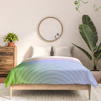 summer pastel gradient shapes Comforter Gallery Image 3