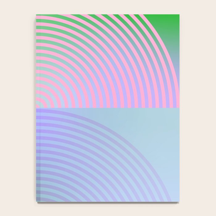 summer pastel gradient shapes Notebook Gallery Image 4