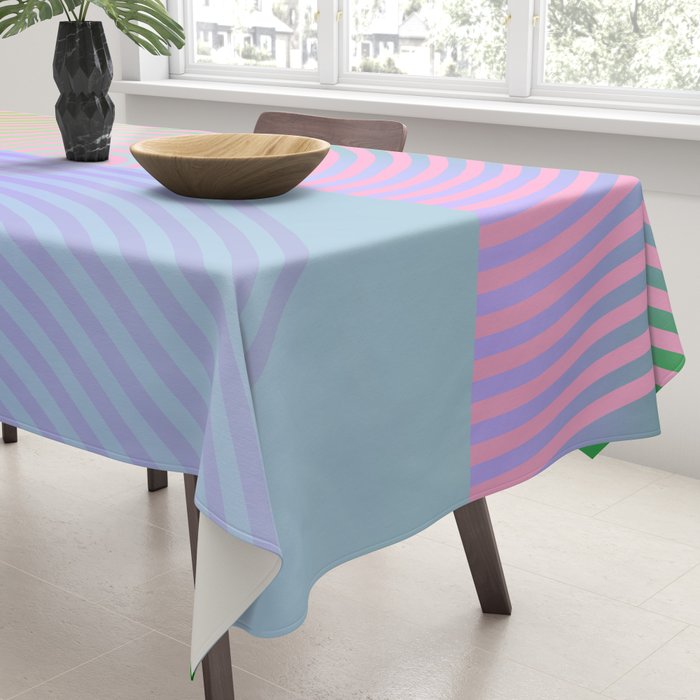 summer pastel gradient shapes Tablecloth Gallery Image 3