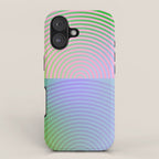 summer pastel gradient shapes iPhone Case Gallery Image 1
