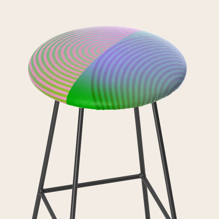 summer pastel gradient shapes Stool Gallery Image 2