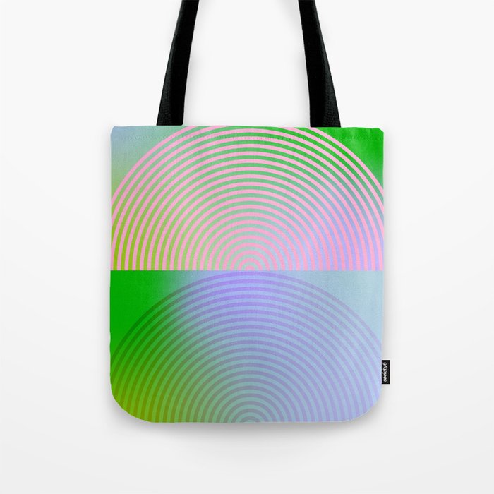 summer pastel gradient shapes Tote Bag Gallery Image 1