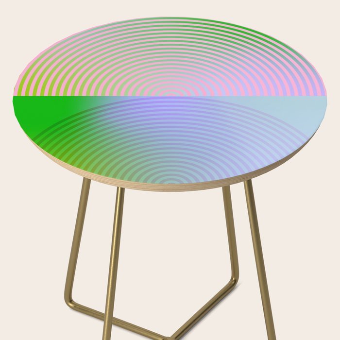 summer pastel gradient shapes Side Table Gallery Image 2