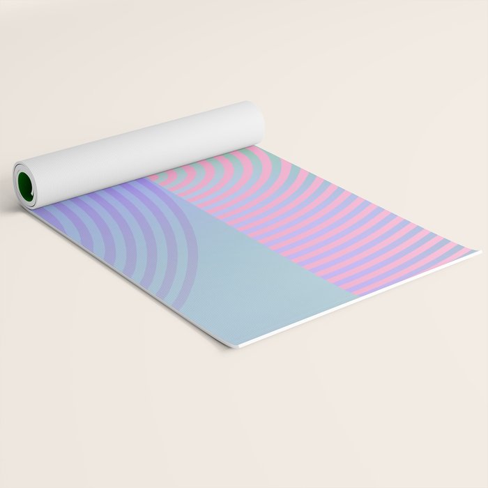 summer pastel gradient shapes Yoga Mat Gallery Image 2