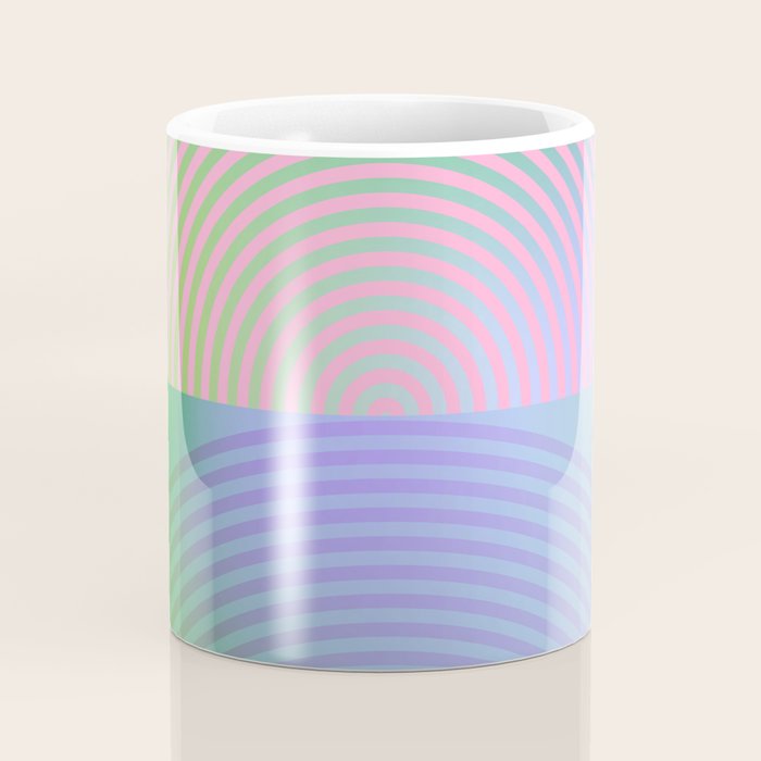 summer pastel gradient shapes Coffee Mug Gallery Image 4
