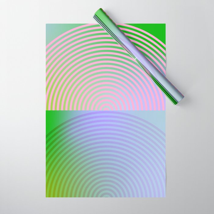 summer pastel gradient shapes Wrapping Paper Gallery Image 1