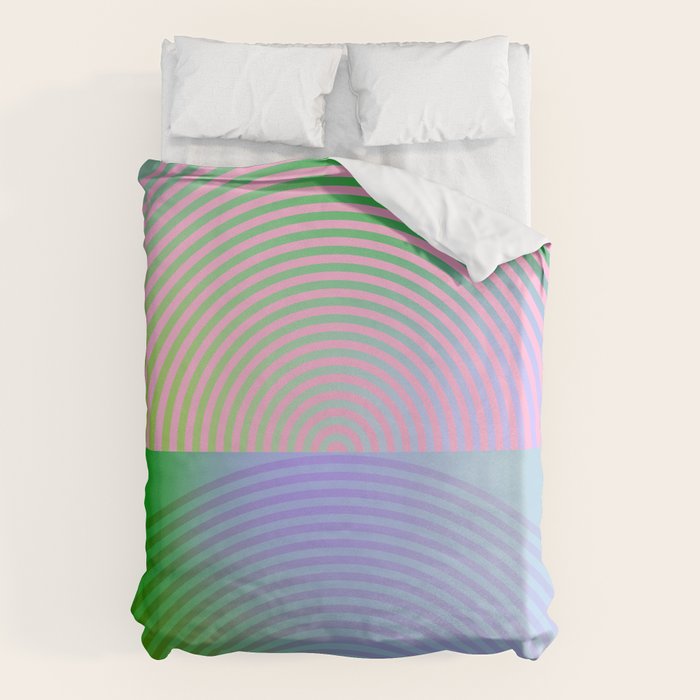 summer pastel gradient shapes Duvet Cover Gallery Image 6