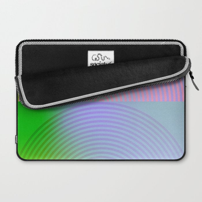 summer pastel gradient shapes Laptop Sleeve Gallery Image 2