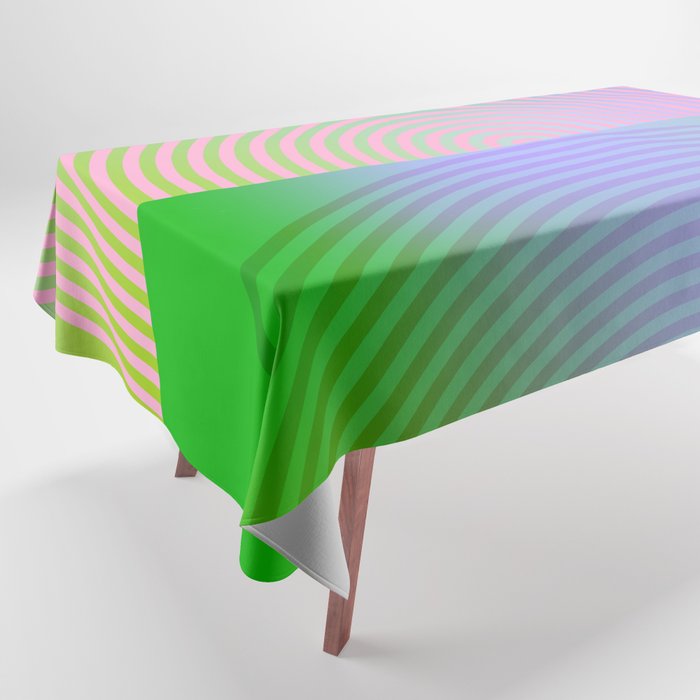 summer pastel gradient shapes Tablecloth Gallery Image 1