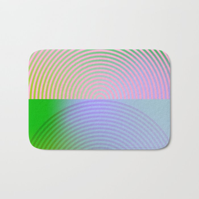 summer pastel gradient shapes Bath Mat Gallery Image 1