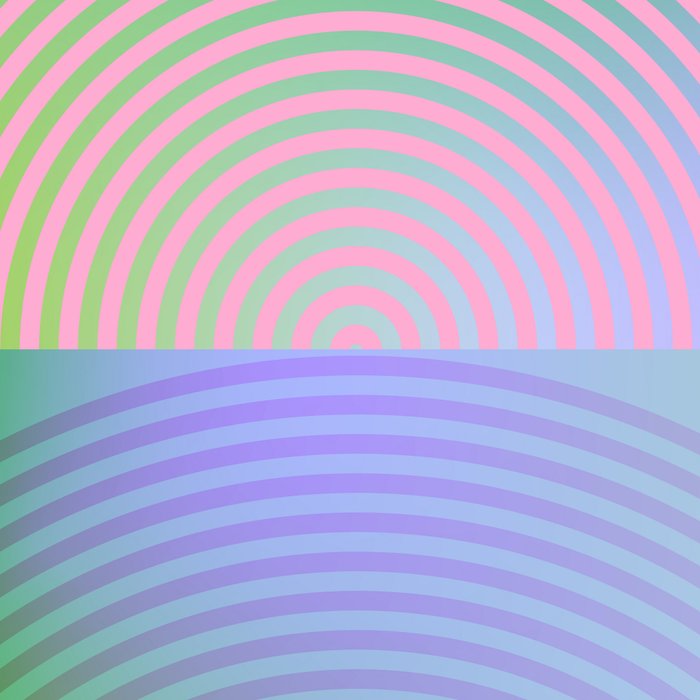 summer pastel gradient shapes Coffee Mug Gallery Image 2