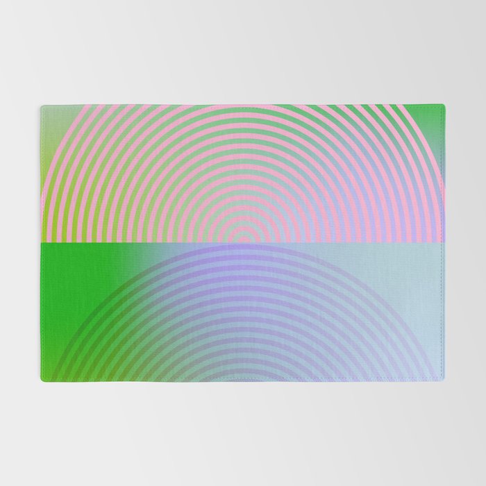 summer pastel gradient shapes Rug Gallery Image 2