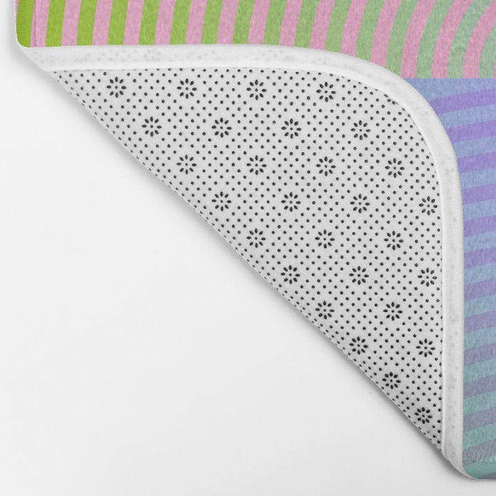 summer pastel gradient shapes Bath Mat Gallery Image 2