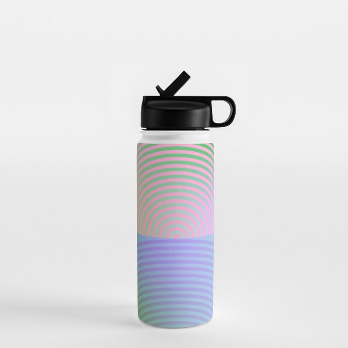 summer pastel gradient shapes Water Bottle Gallery Image 1