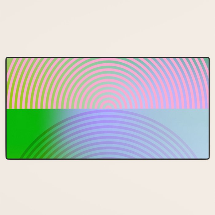 summer pastel gradient shapes Desk Mat Gallery Image 3
