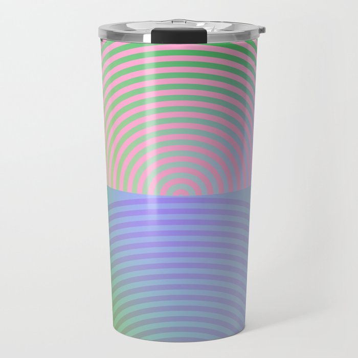summer pastel gradient shapes Travel Mug Gallery Image 1