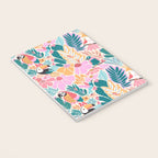 Joyful Jungle Birds In The Happy Pastel Tropics Notebook Gallery Image 3