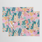 Joyful Jungle Birds In The Happy Pastel Tropics Placemat Gallery Image 1