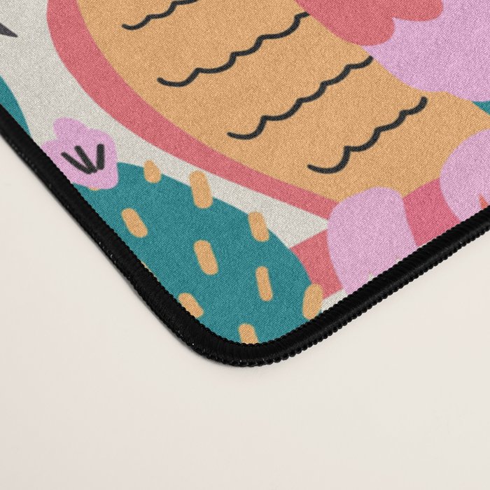 Joyful Jungle Birds In The Happy Pastel Tropics Desk Mat Gallery Image 4