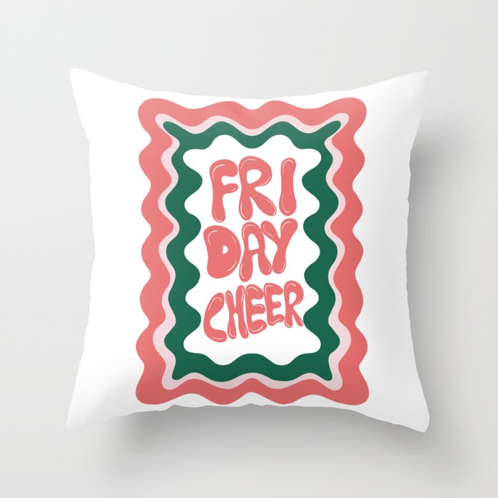 Friday-Cheer Throw Pillow Gallery Image 6
