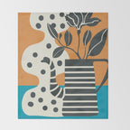 Teapot Garden 6 Throw Blanket Gallery Image 2