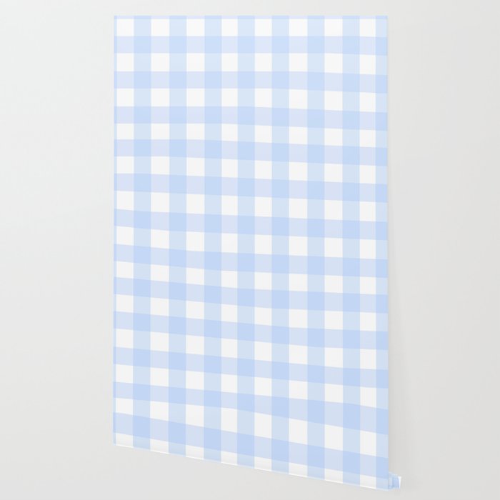 Light blue Gingham ,checkered ,buffalo ,plaid pattern Wallpaper Gallery Image 2