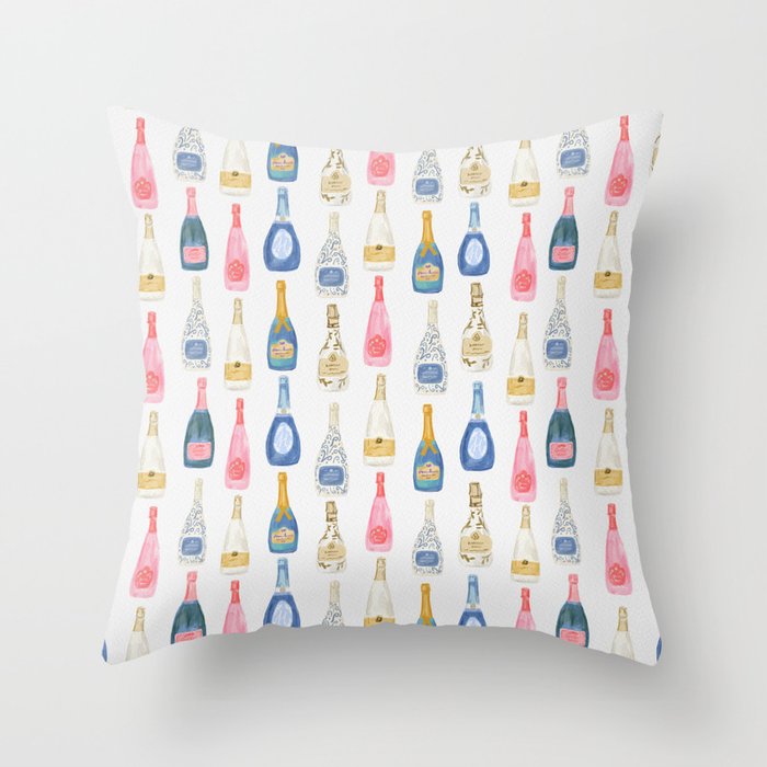 Champagne Summer Throw Pillow Gallery Image 6