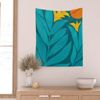 Wild Garden / Whimsical Botanical Series Wall Tapestry Gallery Image 2