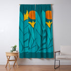 Wild Garden / Whimsical Botanical Series Window Curtain Gallery Image 5