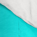 Neon Blue and Bright Neon Aqua Ombré Shade Color Fade Comforter Gallery Image 4