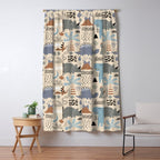 Nursery Wall Art, Nursery Prints, Neutral Nursery Decor, Dinosaur Print Window Curtain Gallery Image 5