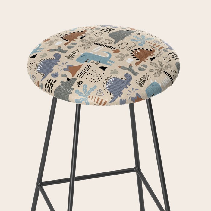 Nursery Wall Art, Nursery Prints, Neutral Nursery Decor, Dinosaur Print Stool Gallery Image 2
