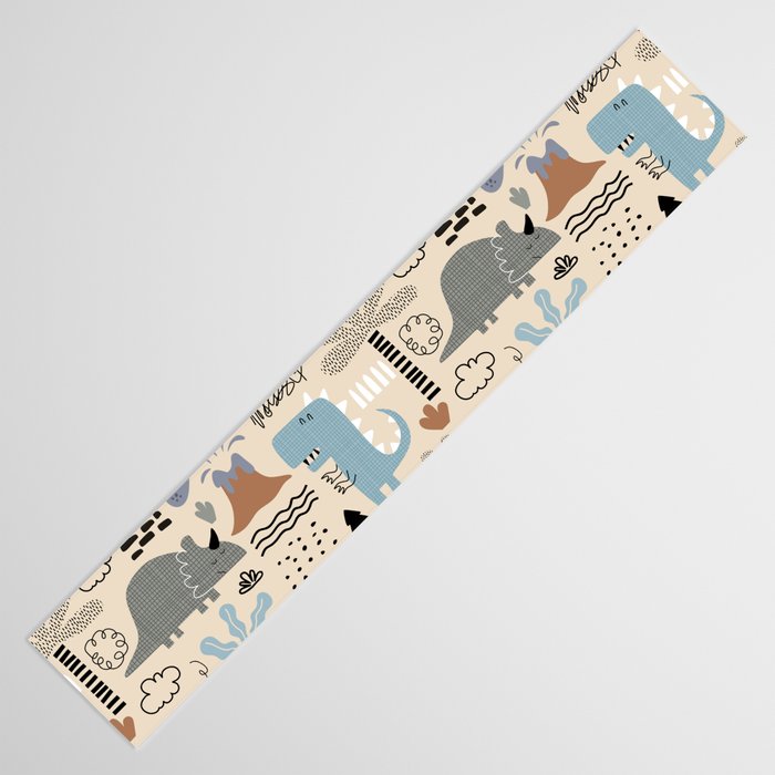 Nursery Wall Art, Nursery Prints, Neutral Nursery Decor, Dinosaur Print Table Runner Gallery Image 3