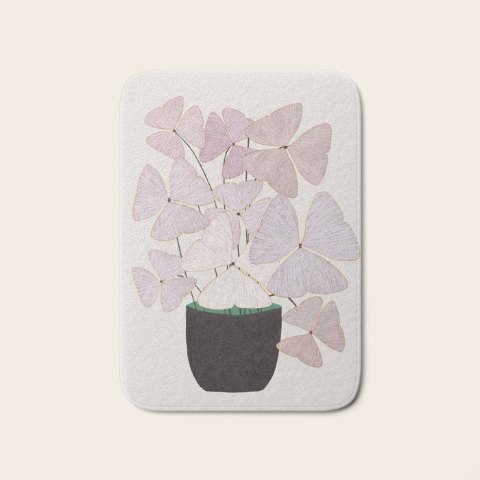  Botanical  clover Pot Bath Mat Gallery Image 1
