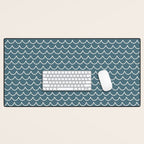 Ocean Waves . Surf Blue Desk Mat Gallery Image 1