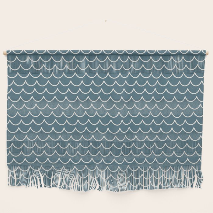 Ocean Waves . Surf Blue Wall Hanging Gallery Image 1
