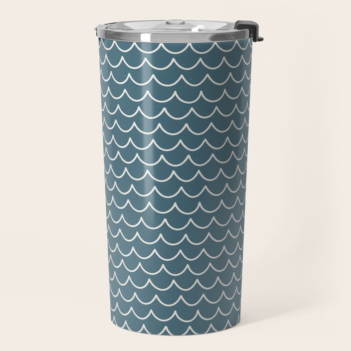 Ocean Waves . Surf Blue Travel Mug Gallery Image 2