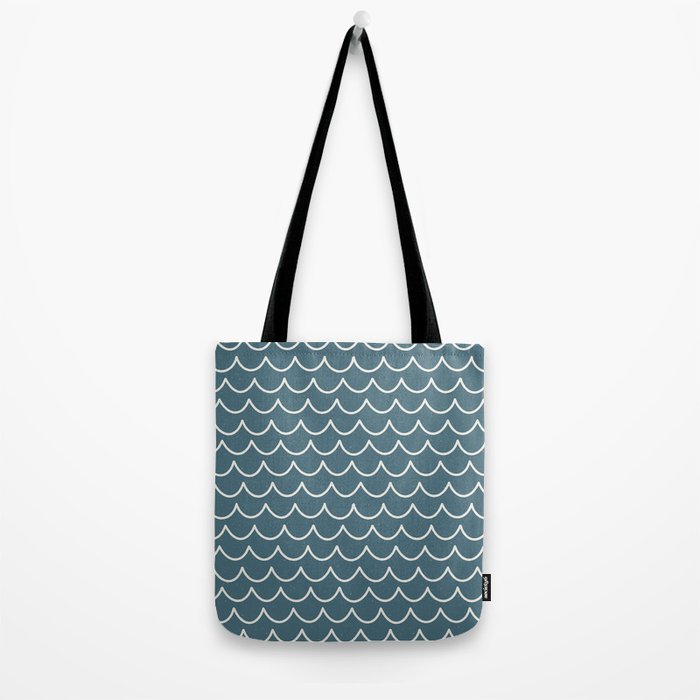 Ocean Waves . Surf Blue Tote Bag Gallery Image 2