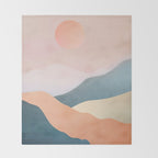 Mountain Ridge 02 Throw Blanket Gallery Image 2