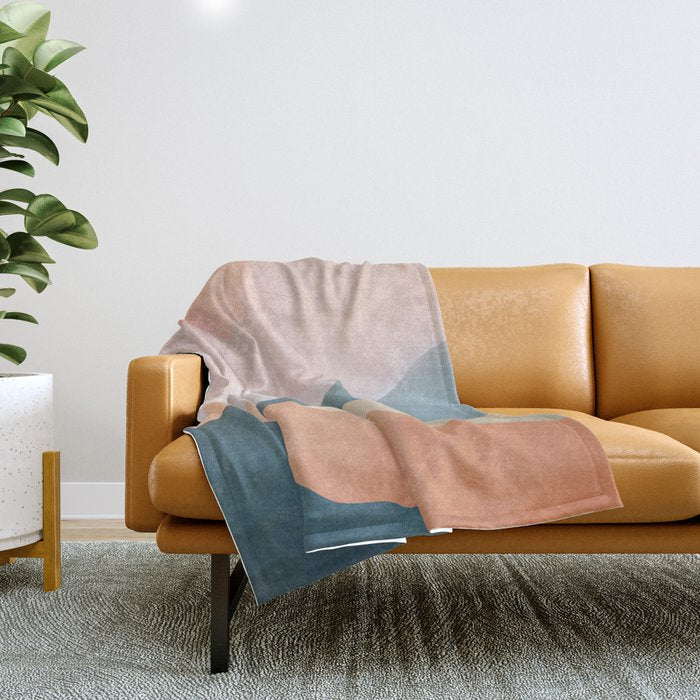 Mountain Ridge 02 Throw Blanket Gallery Image 1