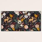 Christmas night forest 10 Desk Mat Gallery Image 3