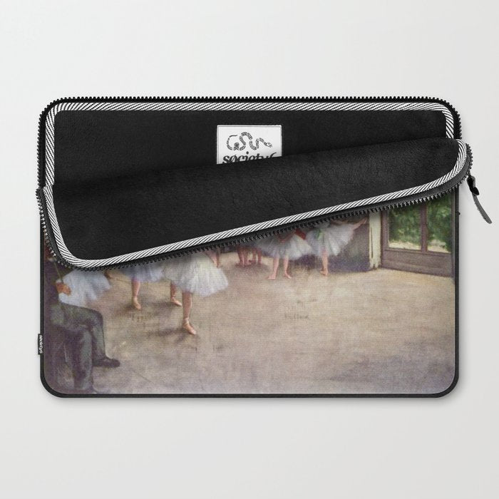 Ballet Rehearsal 1873 By Edgar Degas Reproduction by the Famous French Painter Dance Class Scene Laptop Sleeve Gallery Image 2