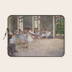 Ballet Rehearsal 1873 By Edgar Degas Reproduction by the Famous French Painter Dance Class Scene Laptop Sleeve Gallery Image 1