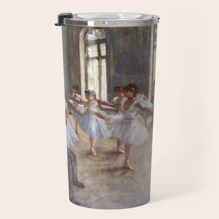 Ballet Rehearsal 1873 By Edgar Degas Reproduction by the Famous French Painter Dance Class Scene Travel Mug Gallery Image 3