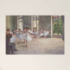 Ballet Rehearsal 1873 By Edgar Degas Reproduction by the Famous French Painter Dance Class Scene Welcome Mat Gallery Image 1