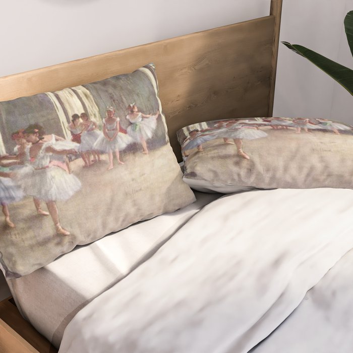 Ballet Rehearsal 1873 By Edgar Degas Reproduction by the Famous French Painter Dance Class Scene Pillow Sham Gallery Image 2