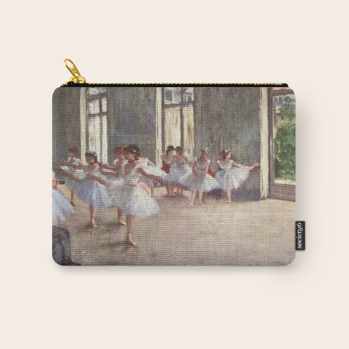 Ballet Rehearsal 1873 By Edgar Degas Reproduction by the Famous French Painter Dance Class Scene Carry All Pouch Gallery Image 1