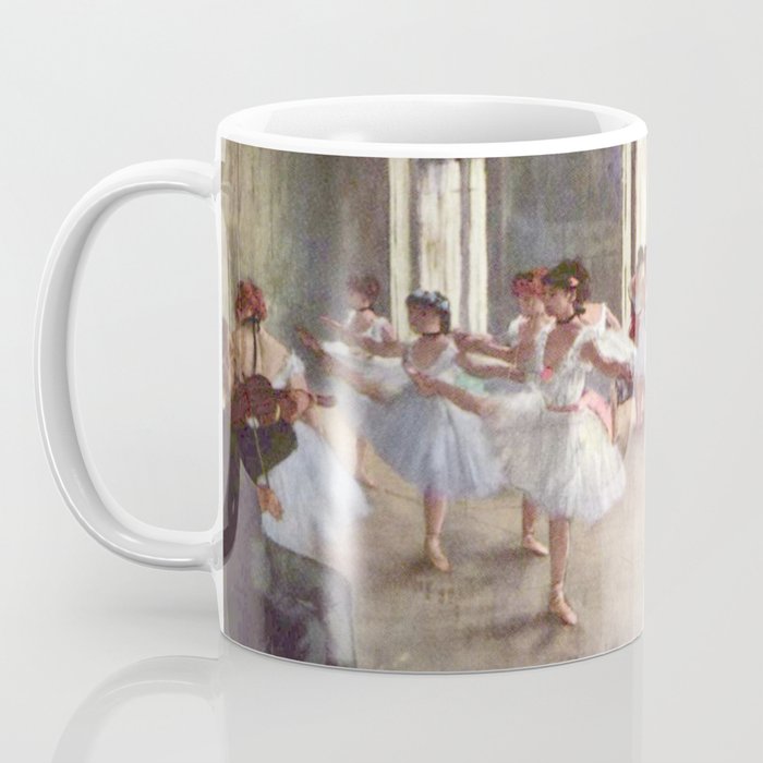 Ballet Rehearsal 1873 By Edgar Degas Reproduction by the Famous French Painter Dance Class Scene Coffee Mug Gallery Image 3
